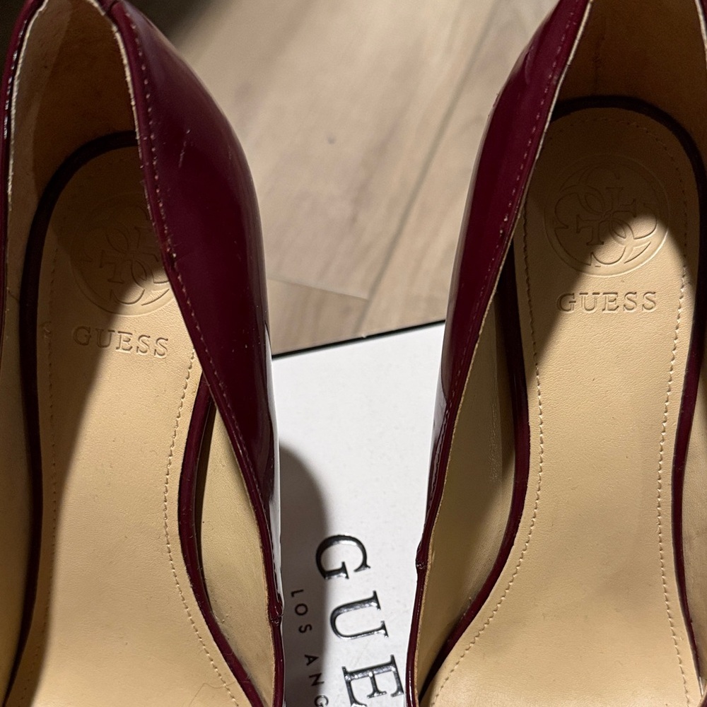 Guess Women's Deep Burgundy Heels - Picture 5 of 7